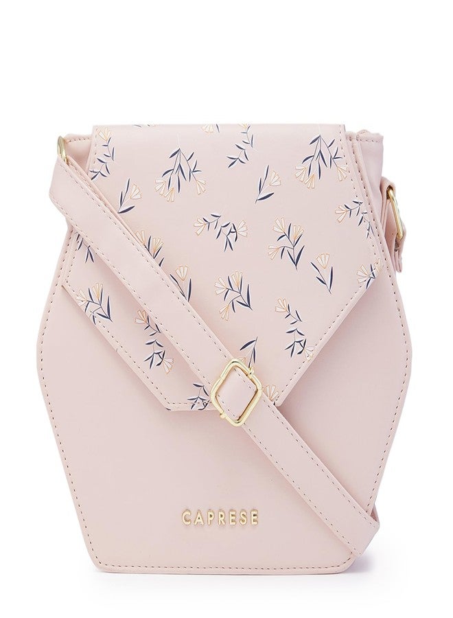 كابريس حقيبة يد نسائية كبيرة الحجم من كابريس ميريدا، لون وردي فاتح مطبوع - Image 1